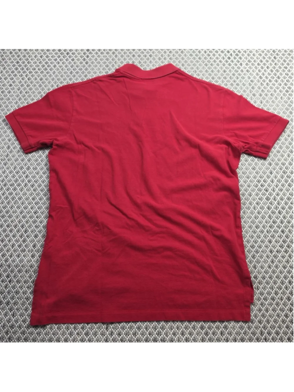 Polo Ralph Lauren Polo Shirt Mens Large Red Cotton Mesh Navy Pony Classic Fit